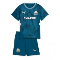 Camiseta Olympique de Marseille Segunda Equipación Replica 2024-25 para niños mangas cortas (+ Pantalones cortos)